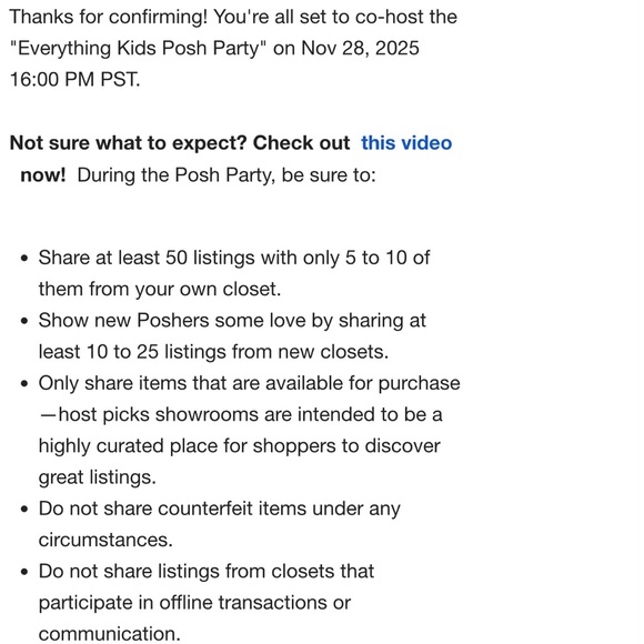 ๐๐จ๐ฌ๐ก ๐๐๐ซ๐ญ๐ฒ ๐๐จ-๐๐จ๐ฌ๐ญ Black Friday Kids Posh Party ๐ฅณ 11/28 4P - Picture 2 of 14